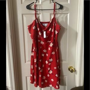 NWT OLD NAVY Red A-Line, Cami Dress, Sz XL.